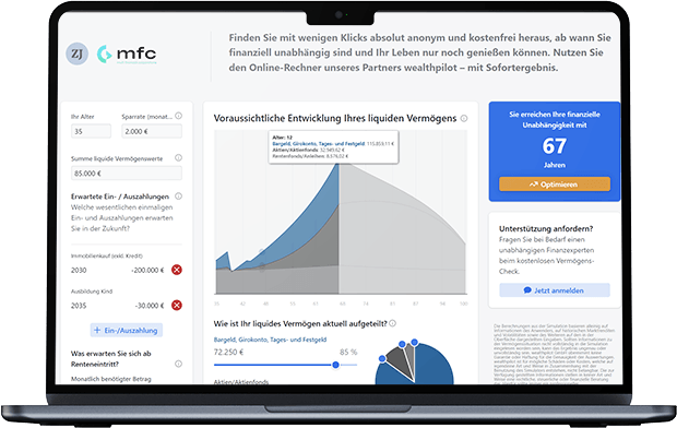 Rechner zur finanziellen Unabhängigkeit