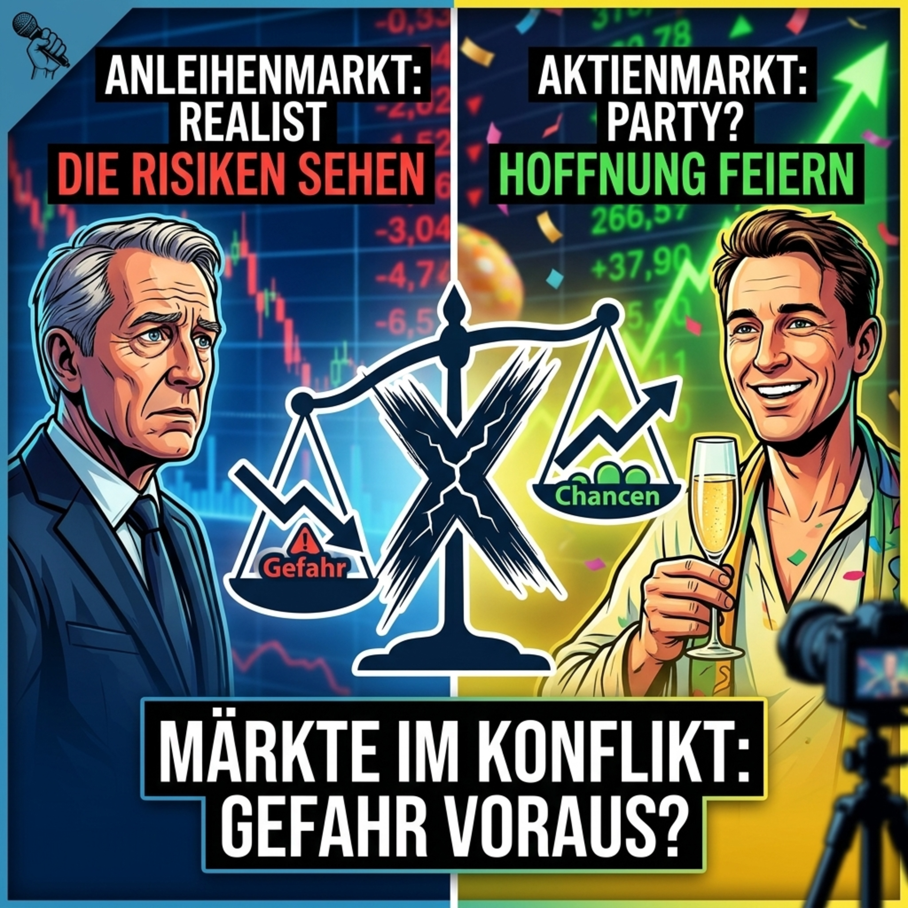 Cover zu Angst verlangt Zinsen, Hoffnung kauft Aktien